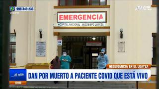 Hospital Loayza ofrece disculpas tras dar por muerto a un paciente COVID-19 que necesitaba oxígeno (VIDEO)