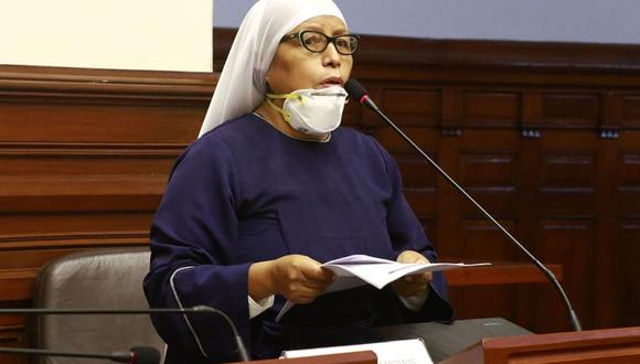 María Teresa Céspedes aseguró que seguirán fiscalizado desde Frepap la labor del Ejecutivo. (Foto: Congreso)