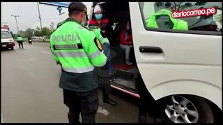Incautan protectores faciales a choferes de Huancayo que los prestaban a pasajeros (VIDEO)