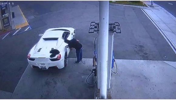 Hombre que robó Ferrari es arrestado por pedir dinero para gasolina