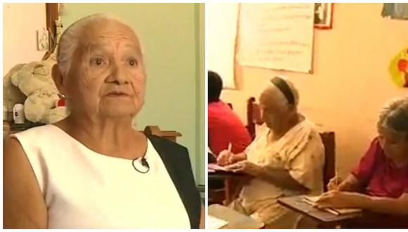 ​América tiene 84 años, cursa el primer grado y quiere ser abogada (VIDEO)