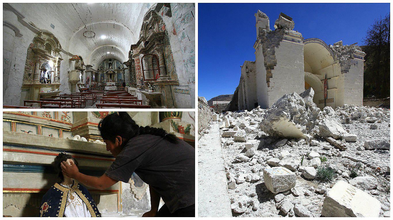 Sismo en Arequipa: Ocho iglesias consideradas como Patrimonio Cultural fueron dañadas