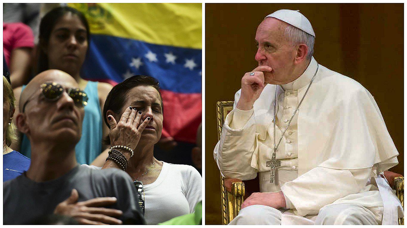 Papa Francisco a Venezuela: urge evitar más violencia y encontrar "soluciones negociadas"