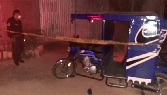 Chiclayo: Mototaxista hace carrera a tres sujetos y lo matan en su intento por robarle la unidad  (Foto: PNP)