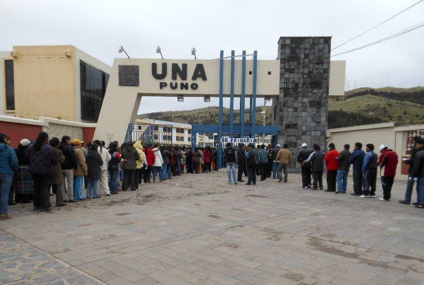 Relación de ingresantes a la Universidad Nacional del Altiplano