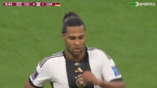 Gol de Alemania: Serge Gnabry colocó el 1-0 sobre Costa Rica (VIDEO)