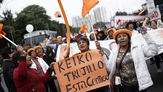 Keiko Fujimori: Simpatizantes de Fuerza Popular realizan una marcha en distrito de Jesús María