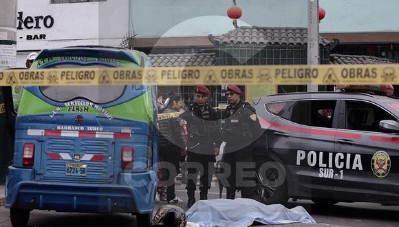 Barranco: Policía de franco abatió a delincuente que intentó robar a venezolanos la suma de S/20 mil (FOTOS)