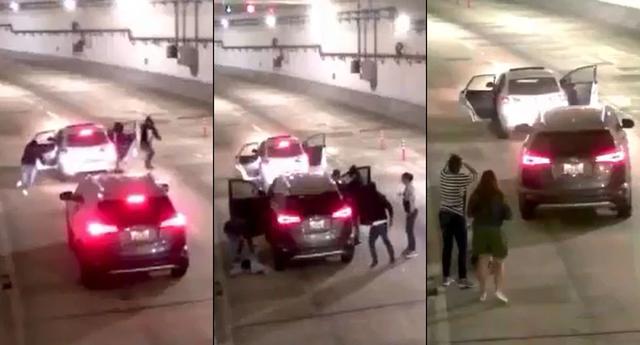 3. Asalto en túnel de Línea Amarilla. Asalto a una familia en túnel de la Vía Expresa de Línea Amarilla fue registrado por cámaras de seguridad y el video circuló en las redes sociales. (Foto: Capturas)