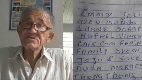 Abuelo youtuber es furor por escribir nombres de todos sus seguidores en un cuaderno 