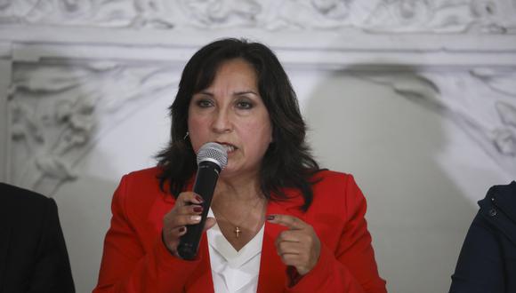 Dina Boluarte postula en la plancha presidencial de Perú Libre en las Elecciones 2021. (Foto: Britanie Arroyo / Archivo GEC)
