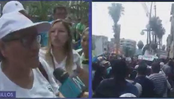 Vecinos de Chorrillos marchan a favor y en contra de alcalde Miyashiro (VIDEO)