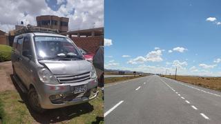 Chofer ebrio provoca choque en la autopista Puno-Juliaca