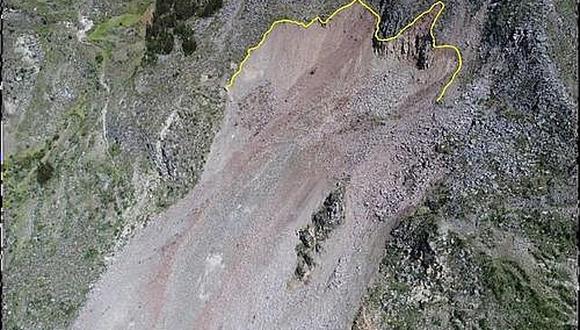 Centro poblado de Anta en riesgo por deslizamientos de rocas de Cerro Lindo