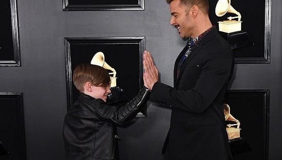 ​Grammy 2019: Ricky Martin apareció con su hijo en la alfombra roja y lució nuevo look (FOTOS)