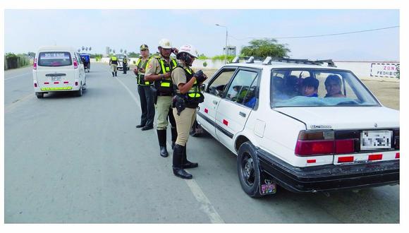 Chiclayo: Mil papeletas semanales se imponen a conductores