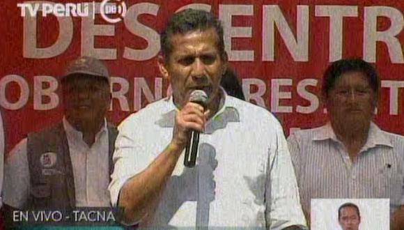 Humala habló sobre las invasiones: "Tenemos que ponernos firmes"