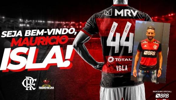 Mauricio Isla es el nuevo jugador de Flamengo (Foto -Flamengo)
