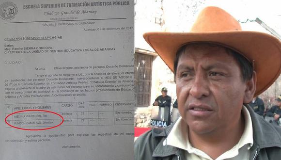 Dirigente del Sute Abancay cobró sueldo íntegro pese a dirigir huelga magisterial