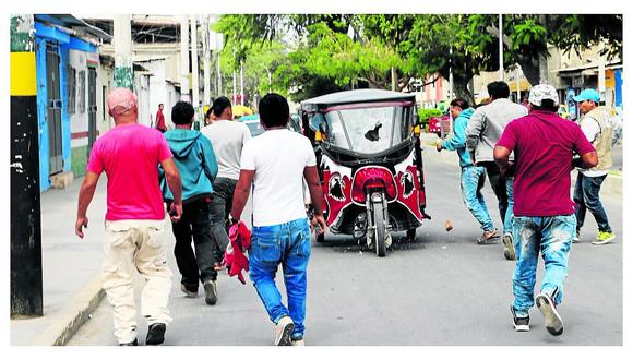 Violencia en inicio de paro de mototaxistas