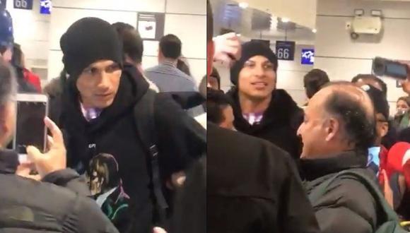 La reacción de Paolo Guerrero tras ser insultado en aeropuerto en Brasil  (VIDEO)