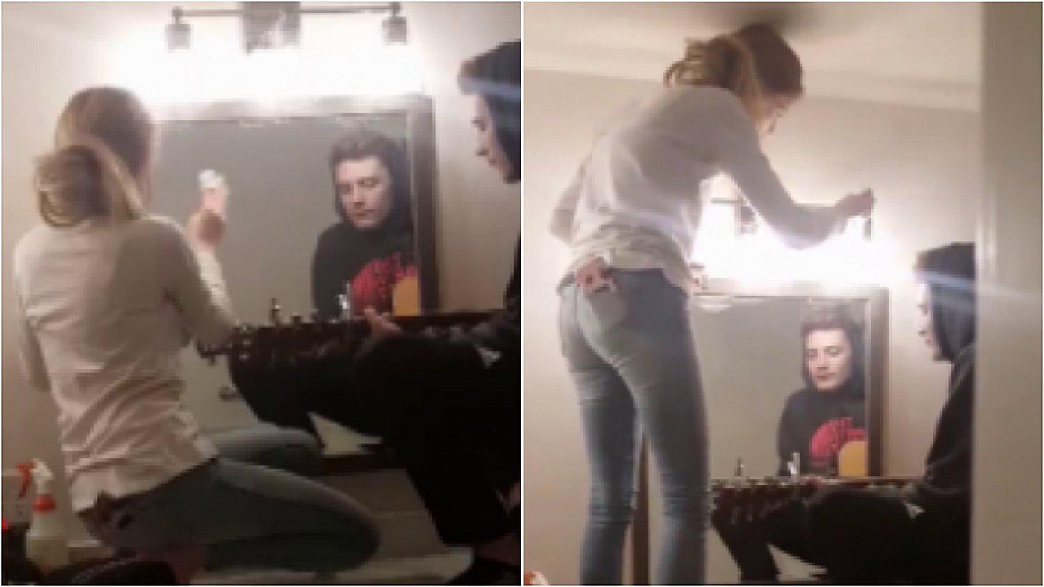 Madre descubre a sus hijos en una tierna escena en el baño de su casa (VIDEO) 