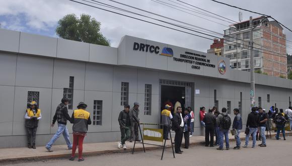 Trabajadores de la dirección de Transportes del Cusco son investigados