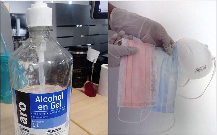 ​Variedad de precios del alcohol en gel y mascarillas para evitar el coronavirus