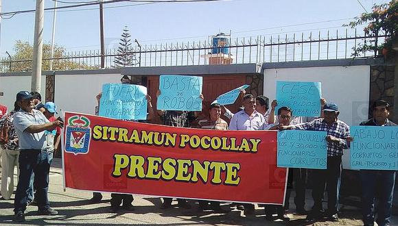 Trabajadores ediles piden a contraloría intervenir municipio de Pocollay