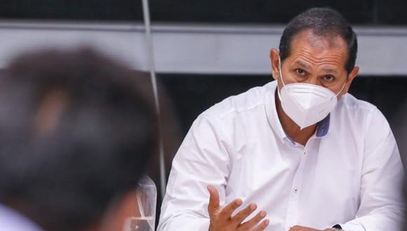 El ministro Jorge Prado fue comprometido en unos chats difundidos en Cuarto Poder. Foto: Produce