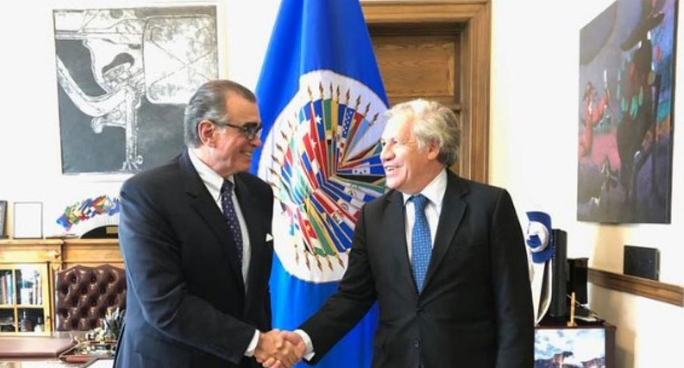 Titular del Congreso se reunió con secretario general de la OEA