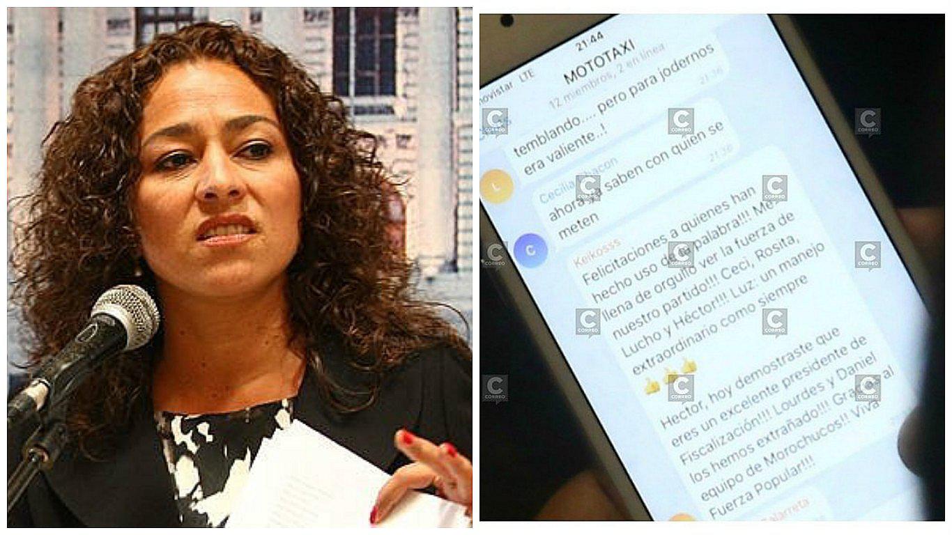 Cecilia Chacón quiso defenderse tras mensajes en "Mototaxi" pero usuarios le responden así (FOTOS) 