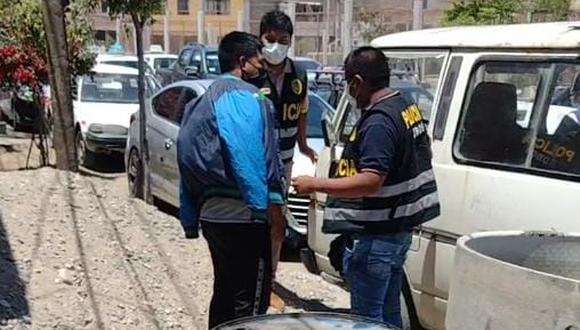 Gualberto Zea fue capturado por policías en el Parque Industrial de Tacna. (Foto: Difusión)