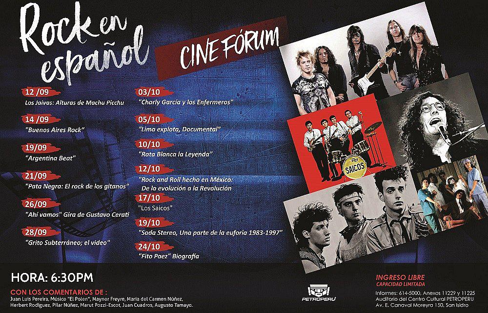 Petroperú presenta nuevo ciclo de cine dedicado al rock en español