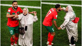 Boufal celebró la clasificación de Marruecos con un baile junto a su madre (VIDEO)