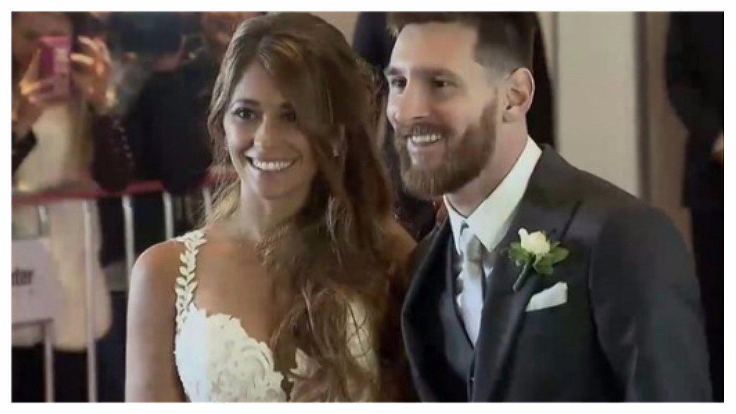 Lionel Messi y Antonela Roccuzzo: con este beso sellaron su amor en boda del año (FOTOS y VIDEO)