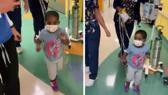 Waylen Blount de tres años, estuvo 8 meses esperando un donante para poder salvar su vida. (Foto: Facebook Joe DiMaggio Children's Hospital)