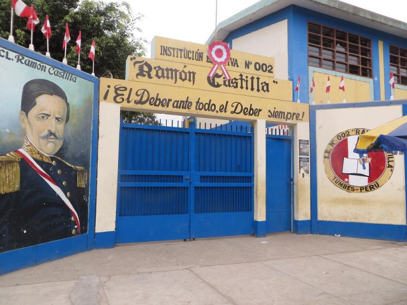 Dibujo obsceno en I.E Ramón Castilla