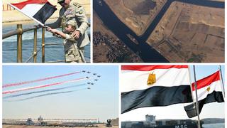 Egipto inaugura una nueva vía del canal de Suez con una ceremonia faraónica
