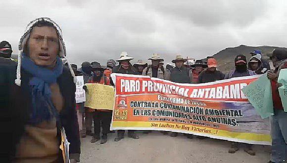 Comunidades de Antabamba bloquean acceso a minera