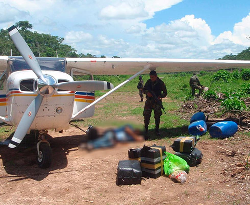 Dirandro derriba avioneta boliviana con 300 kilos de droga (FOTOS)