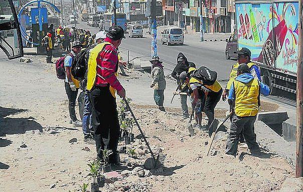 Personas sentenciadas con penas menores realizaron trabajo comunitario en La Victoria