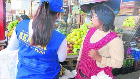 Senasa capacita a vendedores de frutas de 'Mi Mercado'