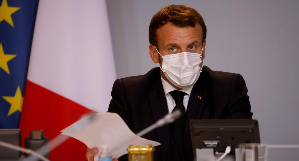 Imagen del presidente de Francia, Emmanuel Macron. (AFP / POOL / Ludovic MARIN).