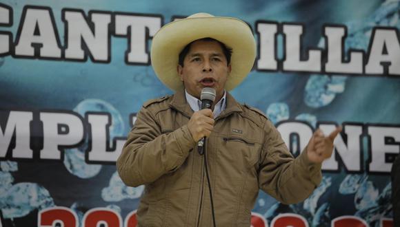 El candidato a la presidencia por Perú Libre se refirió sobre el caso que se sigue contra los Dinámicos del Centro. (Foto: Joel Alonzo / @photo.gec)
