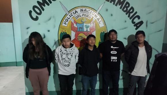 Cuatro varones y una mujer son sindicados de integrar banda que cometía asaltos en Ilo