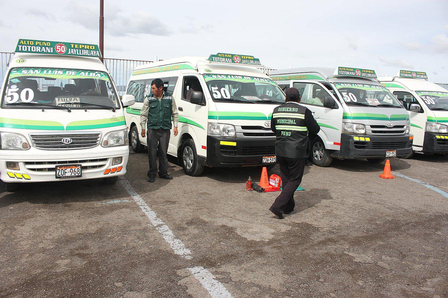 Prorrogan plan de ordenamiento de transporte para Puno