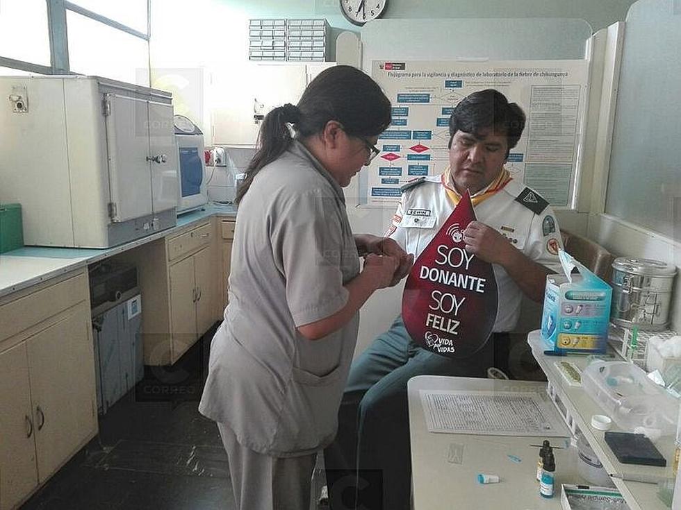 Adventistas donan sangre en hospital Hipólito Unanue