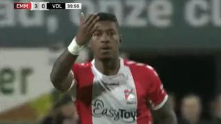 Miguel Araujo, defensor peruano, anotó gol con Emmen en los Países Bajos (VIDEO)