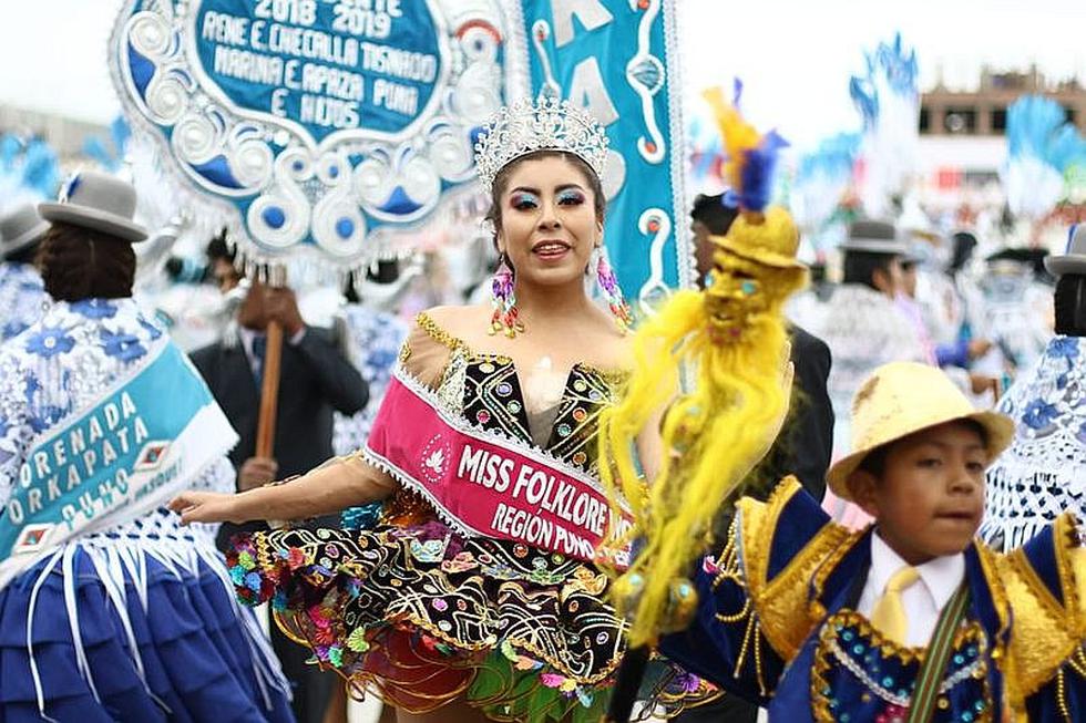 “Diablos” lideraron en concurso de danzas por la Virgen de la Candelaria (FOTOS)